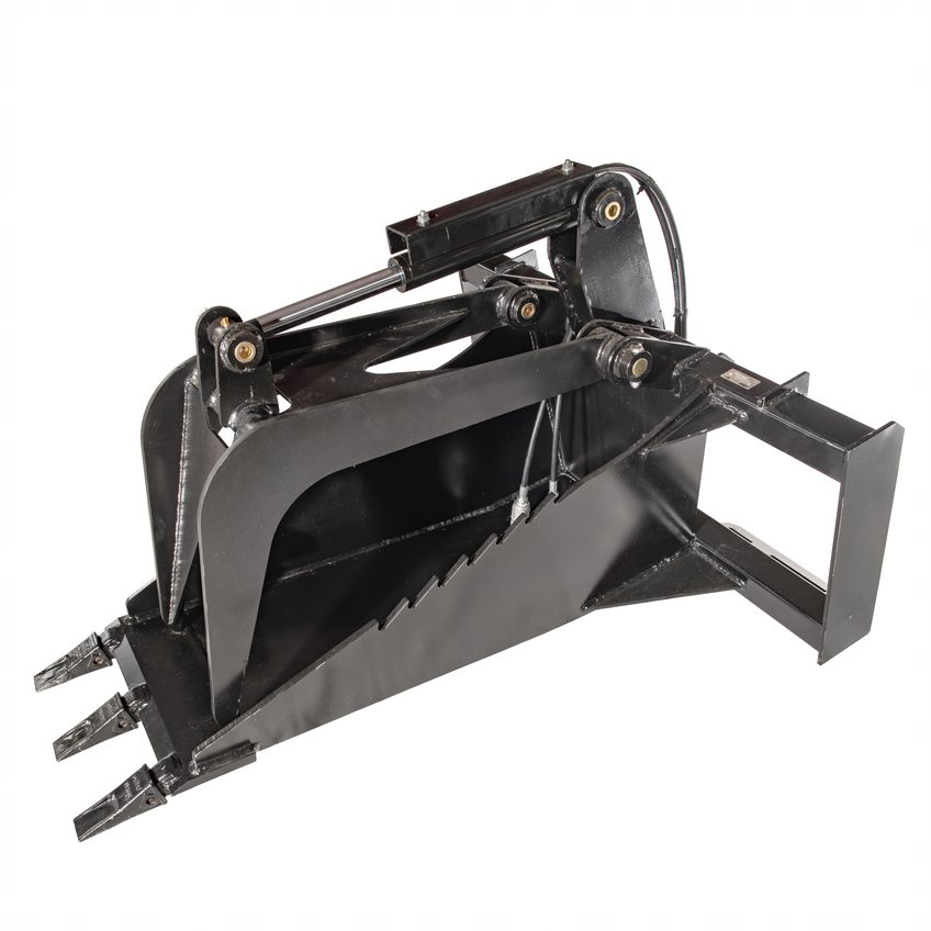 hydraulic skid steer stump bucket