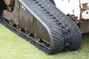 Landscaping Equipment - A Bobcat compact trackloader with McLaren rubber tracks